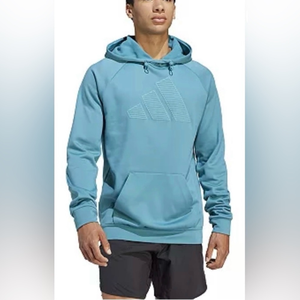 Men’s Adidas AEROREADY Game & Go Fleece Training Hoodie Size L NWT